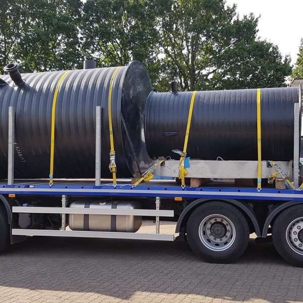 Shaft transport for clinic construction in Schleswig Holstein