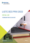 Liste de prix Drena Line - Août 2022