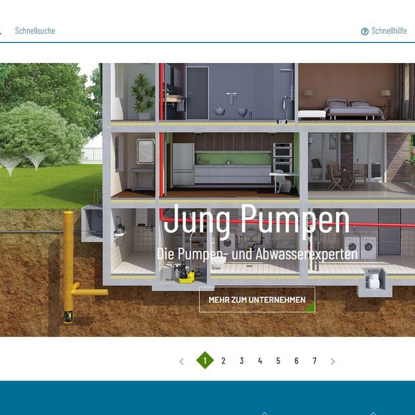 New website of Jung Pumpen GmbH