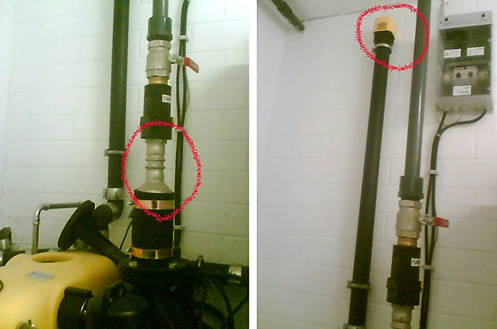 Druckleitung verschlankt